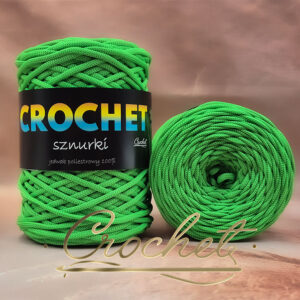 SZNUREK POLIESTROWY PŁASKI 5mm CROCHET – SOCZYSTA PISTACJA 100mb