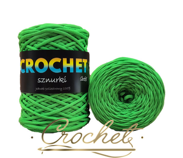 SZNUREK POLIESTROWY PŁASKI 3mm CROCHET – SOCZYSTA PISTACJA 100mb