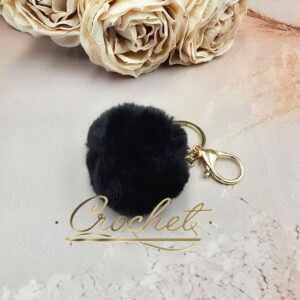 POMPON BRELOK DO TOREBKI – CZARNY/ZŁOTO
