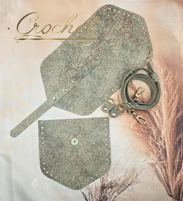 ZESTAW SKÓRZANY BAZA ASTRID – CROCHET – BOHO NR2 BEIGE EDITION