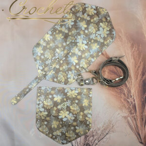 ZESTAW SKÓRZANY BAZA ASTRID – CROCHET – CUDOWNE KWIATY BEIGE EDITION