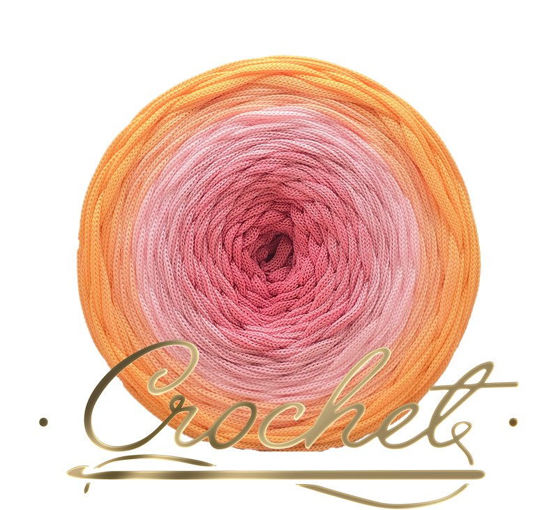 SZNUREK OMBRE POLIESTROWY 5mm – PŁASKI – KREMOWA RÓŻA 245m CROCHET SZNUREK OMBRE POLIESTROWY 5mm - PŁASKI - KREMOWA RÓŻA 245m CROCHET - obrazek 3