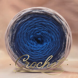 SZNUREK OMBRE POLIESTROWY 5mm – PŁASKI – RÓŻOWA OTCHŁAŃ 250m CROCHET