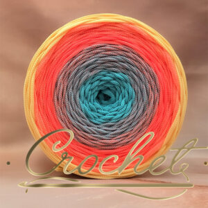 SZNUREK OMBRE POLIESTROWY 5mm – PŁASKI – COLOR POP 240m CROCHET
