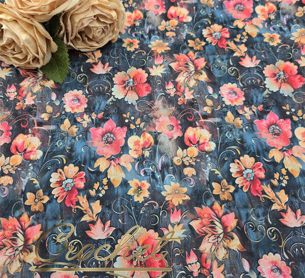 TKANINA NA PODSZEWKĘ OXFORD TKANINY KAROLINY DRESÓWKA boho flower