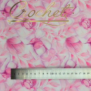 TKANINA NA PODSZEWKĘ OXFORD – RÓŻOWE MAGNOLIE 50x155cm