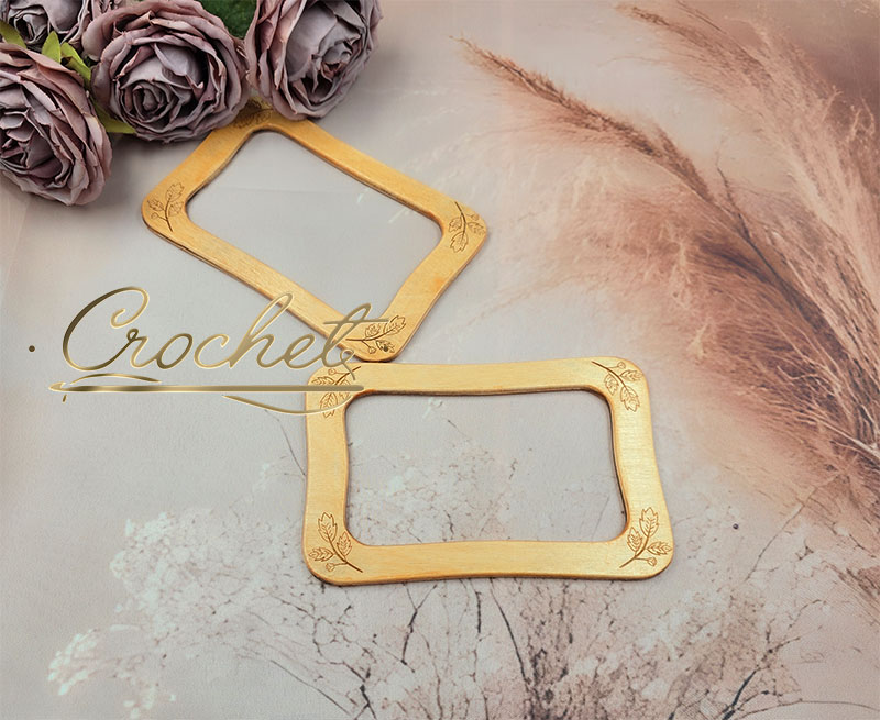 DREWNIANE USZY DO TOREBKI – CROCHET – PROSTOKĄT LIŚCIE SOSNA rączki drewniane do torebki okrągłe uszy do torebki z drewna z grawerem drewniane rączki do koszyka temu shine rączki drewniane prostokątne