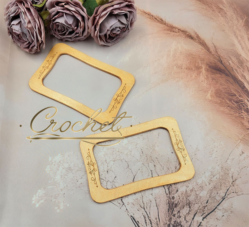 DREWNIANE USZY DO TOREBKI – CROCHET – PROSTOKĄT SERCE SOSNA rączki drewniane do torebki okrągłe uszy do torebki z drewna z grawerem drewniane rączki do koszyka temu shine rączki drewniane prostokątne