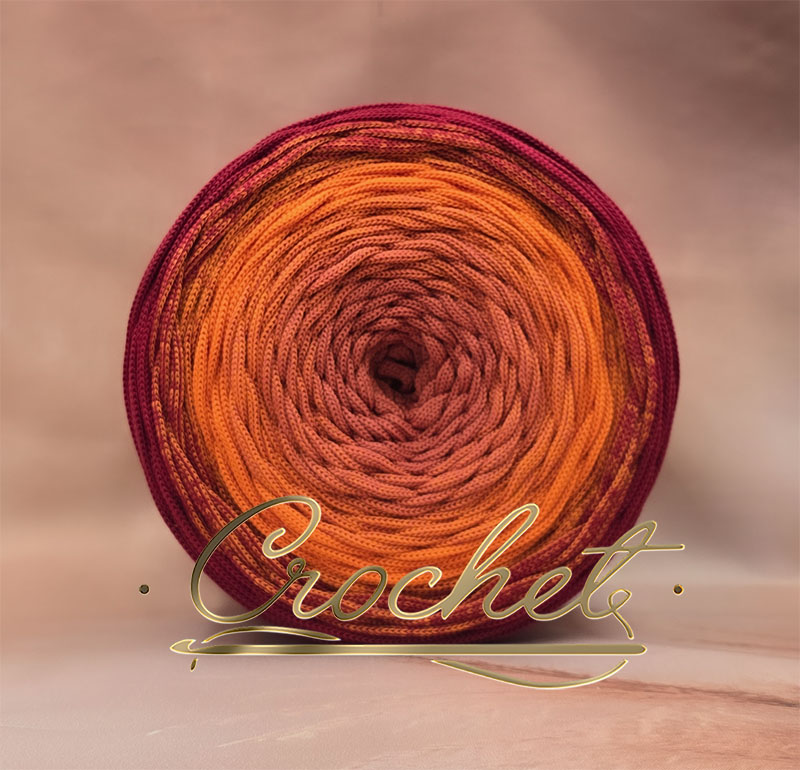 SZNUREK OMBRE POLIESTROWY 5mm – PŁASKI – KORALE JESIENI 250m CROCHET SZNUREK OMBRE POLIESTROWY 5mm - PŁASKI - KORALE JESIENI 250m CROCHET - obrazek 2