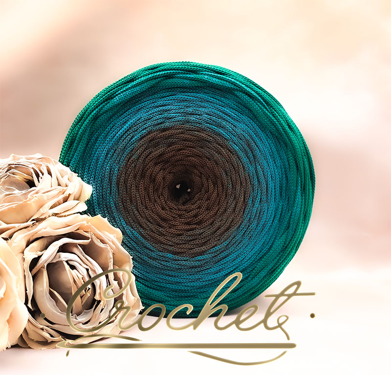 SZNUREK OMBRE POLIESTROWY 5mm – PŁASKI – LEŚNE JEZIORO 255m CROCHET sznurek poliestrowy ombre sznurek poliestrowy płaski 5mm plaster miodu koszyk kłosek najlepszy sznurek na rynku poliester 5mm pimotki poliyarn mila radkar sznurex krosno temu shine leśne jezioro brązowy zieleń morska jasna zieleń butelkowa