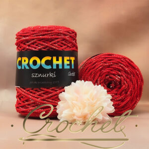 SZNUREK POLIESTROWY OKRĄGŁY 3mm CROCHET – CZERWONY + SREBRNA NIĆ 100mb SZNUREK POLIESTROWY OKRĄGŁY 3mm CROCHET – CZERWONY + SREBRNA NIĆ 100mb