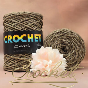 SZNUREK POLIESTROWY OKRĄGŁY 3mm CROCHET – ZIEMISTY + ZŁOTA NIĆ 100mb SZNUREK POLIESTROWY OKRĄGŁY 3mm CROCHET – ZIEMISTY + ZŁOTA NIĆ 100mb
