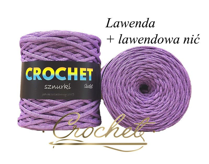 SZNUREK POLIESTROWY PŁASKI LUREX 5mm CROCHET – LAWENDA + LAWENDOWA NIĆ 100mb SZNUREK POLIESTROWY PŁASKI LUREX 5mm CROCHET - LAWENDA + LAWENDOWA NIĆ 100mb - obrazek 3