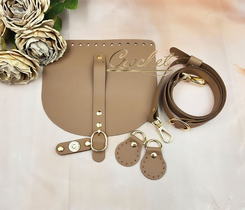 ZESTAW SKÓRZANY DO TOREBKI – 20x18cm PASECZEK CAMEL OKUCIA SREBRNE IT zestaw skórzany do torebki orchidea fuksja skóra naturalna klapka 20x18 pimotki poliyarn shine temu