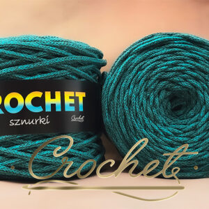 SZNUREK BAWEŁNIANY 5mm CROCHET – LAZUROWY MIX 100mb – SZNUREK PLECIONY