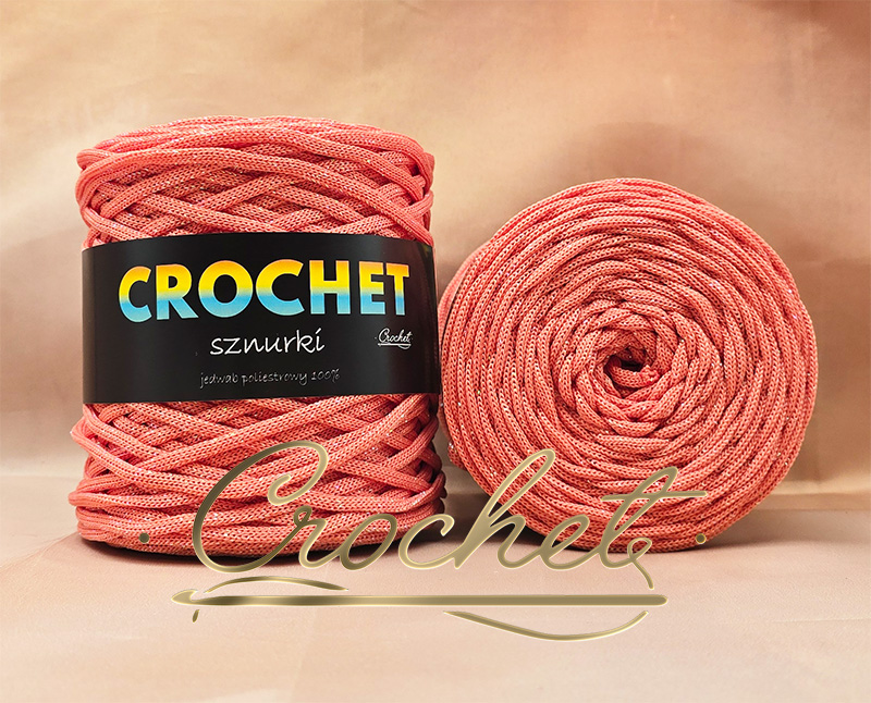 SZNUREK POLIESTROWY PŁASKI LUREX 5mm CROCHET – ŁOSOŚ + PERŁOWA NIĆ 100mb SZNUREK POLIESTROWY PŁASKI LUREX 5mm CROCHET - ŁOSOŚ + PERŁOWA NIĆ 100mb - obrazek 2