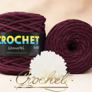 SZNUREK POLIESTROWY PŁASKI 5mm CROCHET – OBERŻYNA 100mb SZNUREK POLIESTROWY PŁASKI 5mm CROCHET – OBERŻYNA 100mb