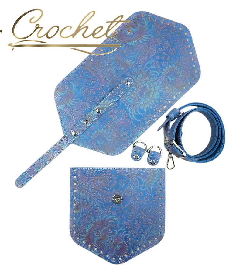 ZESTAW SKÓRZANY BAZA ASTRID – CROCHET – WRZOSOWO TURKUSOWY PRINT BLUE EDITION OBSZYCIE PASTELOVE OKUCIA SREBRNE IT3 ZESTAW SKÓRZANY BAZA ASTRID - CROCHET - WRZOSOWO TURKUSOWY PRINT BLUE EDITION OBSZYCIE PASTELOVE OKUCIA SREBRNE IT3 - obrazek 4