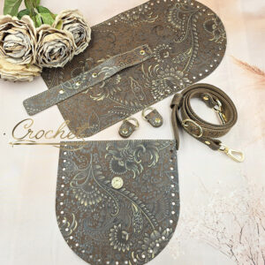 ZESTAW SKÓRZANY BAZA FREYA – CROCHET – ZŁOTY PRINT CAMEL EDITION OBSZYCIE ZŁOTE OKUCIA ZŁOTE IT !!!LIMITOWANA RETRO=POSTARZANA EDYCJA!!!