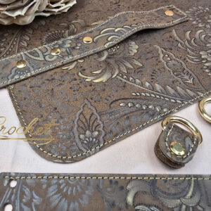 ZESTAW SKÓRZANY BAZA FREYA – CROCHET – ZŁOTY PRINT CAMEL EDITION OBSZYCIE ZŁOTE OKUCIA ZŁOTE IT !!!LIMITOWANA RETRO=POSTARZANA EDYCJA!!!