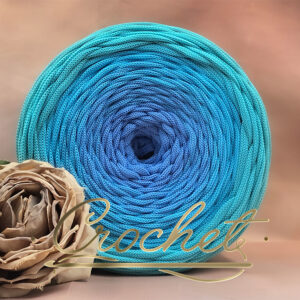 SZNUREK OMBRE POLIESTROWY 5mm – PŁASKI – MARE CHIARO 250m CROCHET