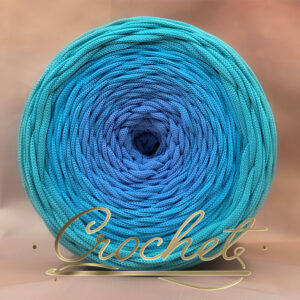 SZNUREK OMBRE POLIESTROWY 5mm – PŁASKI – MARE CHIARO 250m CROCHET