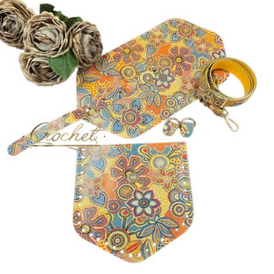 ZESTAW SKÓRZANY BAZA ASTRID – CROCHET – ETNO OKUCIA ZŁOTE IT3 – SUNNY EDITION !!!LIMITOWANY EGZEMPLARZ!!!