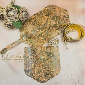 ZESTAW SKÓRZANY BAZA ASTRID – CROCHET – KALAHARI OKUCIA ZŁOTE IT5 – SUNNY EDITION