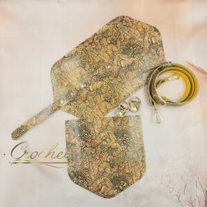 ZESTAW SKÓRZANY BAZA ASTRID – CROCHET – KALAHARI OKUCIA ZŁOTE IT5 – SUNNY EDITION