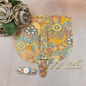 KLAPKA DO TOREBKI WZORKI – CROCHET MATCH/SŁONECZNY – 20x18cm PASECZEK ETNO OKUCIA ZŁOTE IT3 – SUNNY  EDITION !!!LIMITOWANY EGZEMPLARZ!!!