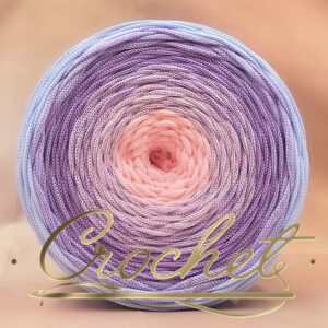 SZNUREK OMBRE POLIESTROWY 5mm – PŁASKI – ARIA PASTELLO 250m CROCHET