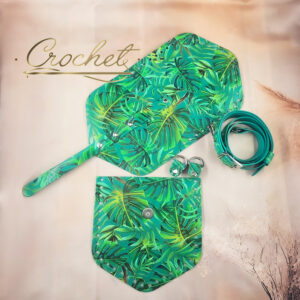 ZESTAW SKÓRZANY BAZA ASTRID – CROCHET – MONSTERA LAGOON EDITION OKUCIA SREBRNE IT3
