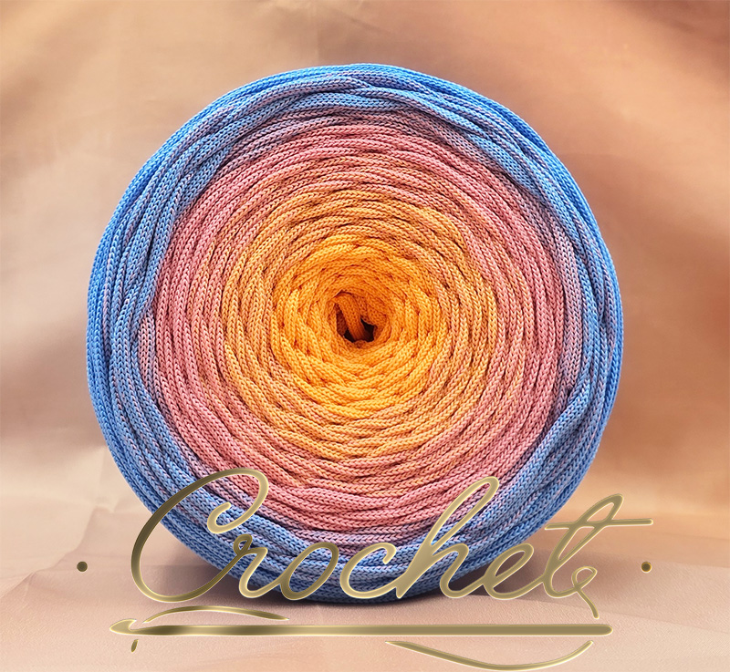 SZNUREK OMBRE POLIESTROWY 5mm – PŁASKI – FIORI PASTELLO 245m CROCHET SZNUREK OMBRE POLIESTROWY 5mm - PŁASKI - FIORI PASTELLO 245m CROCHET - obrazek 2