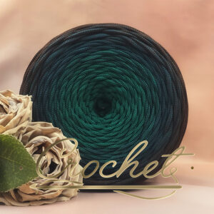 SZNUREK OMBRE POLIESTROWY 5mm – PŁASKI – ! ASENARI –  MAGIA ŻYWIOŁÓW – ZIEMIA – MOSS REVERIE 260m – CROCHET