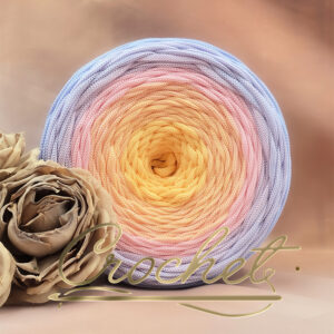 SZNUREK OMBRE POLIESTROWY 5mm – PŁASKI – MATTINA CHIARA 250m CROCHET