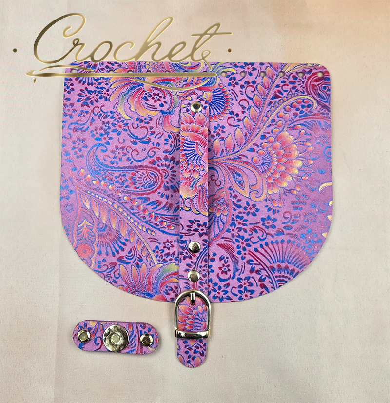 KLAPKA DO TOREBKI WZORKI – CROCHET – 20x18cm CHABROWO CZERWONY PRINT OKUCIA ZŁOTE IT4 – ORCHID EDITION KLAPKA DO TOREBKI WZORKI - CROCHET - 20x18cm CHABROWO CZERWONY PRINT OKUCIA ZŁOTE IT4 - ORCHID EDITION - obrazek 2