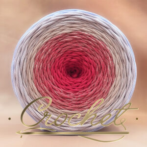 SZNUREK OMBRE POLIESTROWY 5mm – PŁASKI – ROSA FREDDA 250m CROCHET
