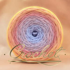 SZNUREK OMBRE POLIESTROWY 5mm – PŁASKI – FLORAL FROST 250m CROCHET SZNUREK OMBRE POLIESTROWY 5mm – PŁASKI – FLORAL FROST 250m CROCHET