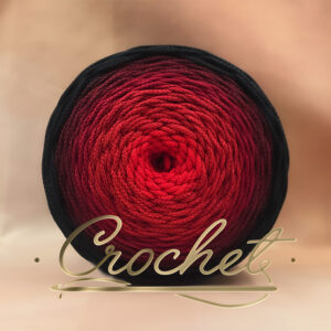 SZNUREK OMBRE POLIESTROWY 3mm – OKRĄGŁY – ! ASENARI – MAGIA ŻYWIOŁÓW – OGIEŃ – OBSIDIAN ROSE (3O) 325m CROCHET