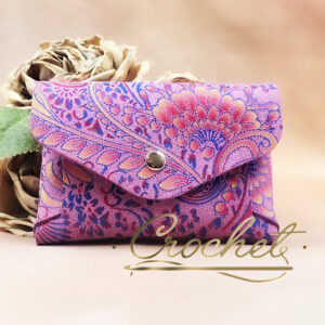 PORTFELIK MAŁY SKÓRZANY 11x8cm – CROCHET – CHABROWO CZERWONY PRINT OKUCIA SREBRNE IT ORCHID EDITION PORTFELIK MAŁY SKÓRZANY 11x8cm – CROCHET – CHABROWO CZERWONY PRINT OKUCIA SREBRNE IT ORCHID EDITION