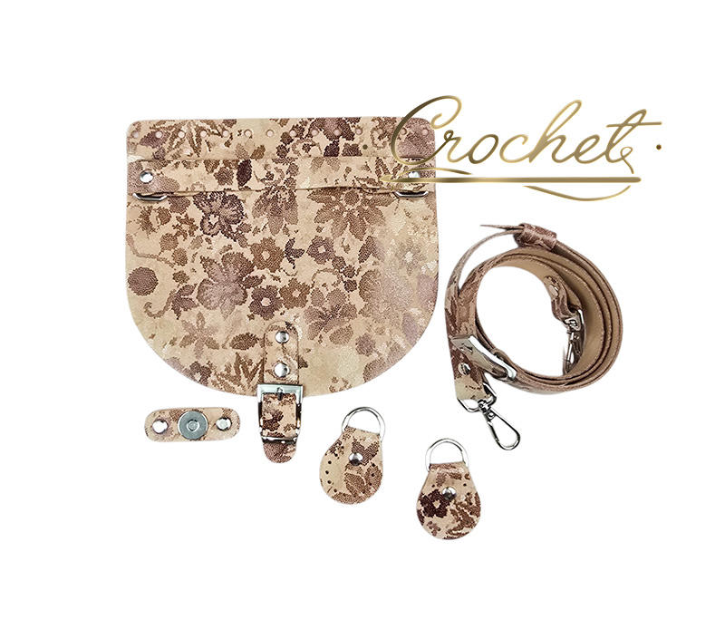 ZESTAW SKÓRZANY OZDOBNE WZORKI – CROCHET MATCH/JASNY CAMEL – 20x18cm RĄCZKA BEŻOWO BRĄZOWE KWIATY OKUCIA SREBRNE IT3 – LIGHT CAMEL EDITION ZESTAW SKÓRZANY OZDOBNE WZORKI - CROCHET MATCH/JASNY CAMEL - 20x18cm RĄCZKA BEŻOWO BRĄZOWE KWIATY OKUCIA SREBRNE IT3 - LIGHT CAMEL EDITION - obrazek 3