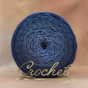 SZNUREK OMBRE POLIESTROWY 3mm – OKRĄGŁY – DENIM OMBRE (3O) 330m CROCHET
