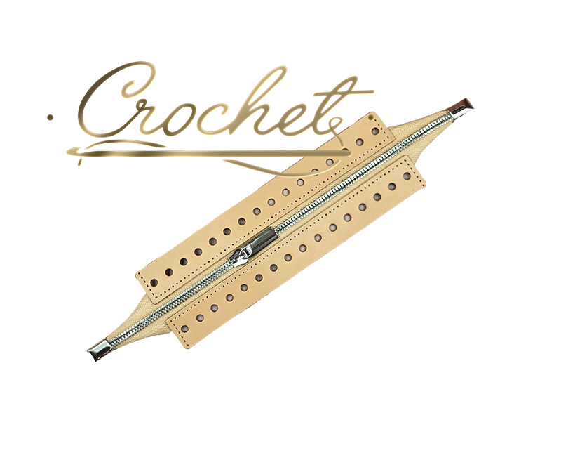 BAZA Z ZAMKIEM SKÓRZANA – ZAMEK CROCHET – 20cm JASNY CAMEL OKUCIA ZŁOTE IT METALOWE KOŃCÓWKI BAZA Z ZAMKIEM SKÓRZANA - ZAMEK CROCHET - 20cm JASNY CAMEL OKUCIA ZŁOTE IT METALOWE KOŃCÓWKI - obrazek 3
