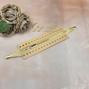 BAZA Z ZAMKIEM SKÓRZANA – ZAMEK CROCHET – 30cm JASNY CAMEL OKUCIA ZŁOTE IT METALOWE KOŃCÓWKI BAZA Z ZAMKIEM SKÓRZANA – ZAMEK CROCHET – 30cm JASNY CAMEL OKUCIA ZŁOTE IT METALOWE KOŃCÓWKI