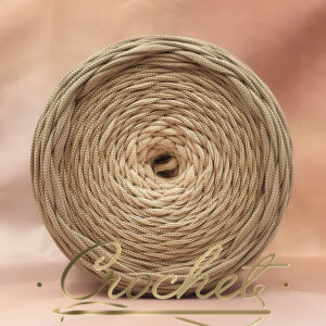 SZNUREK OMBRE POLIESTROWY 5mm – PŁASKI – BEŻOWY KASZMIR 265m CROCHET SZNUREK OMBRE POLIESTROWY 5mm – PŁASKI – BEŻOWY KASZMIR 265m CROCHET