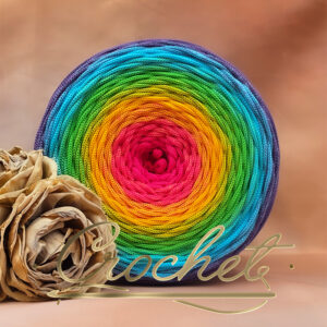 SZNUREK OMBRE POLIESTROWY 5mm – PŁASKI – RAINBOW FANTAZY 240m – CROCHET – OMBRE FLOW SZNUREK OMBRE POLIESTROWY 5mm – PŁASKI – RAINBOW FANTAZY 240m – CROCHET – OMBRE FLOW