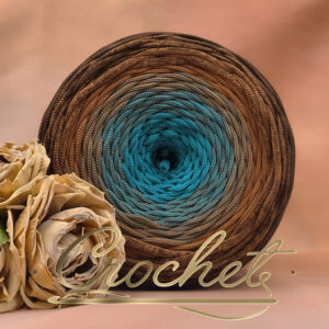 SZNUREK OMBRE POLIESTROWY 5mm – PŁASKI – WALNUT WAVE 270m CROCHET SZNUREK OMBRE POLIESTROWY 5mm – PŁASKI – WALNUT WAVE 270m CROCHET
